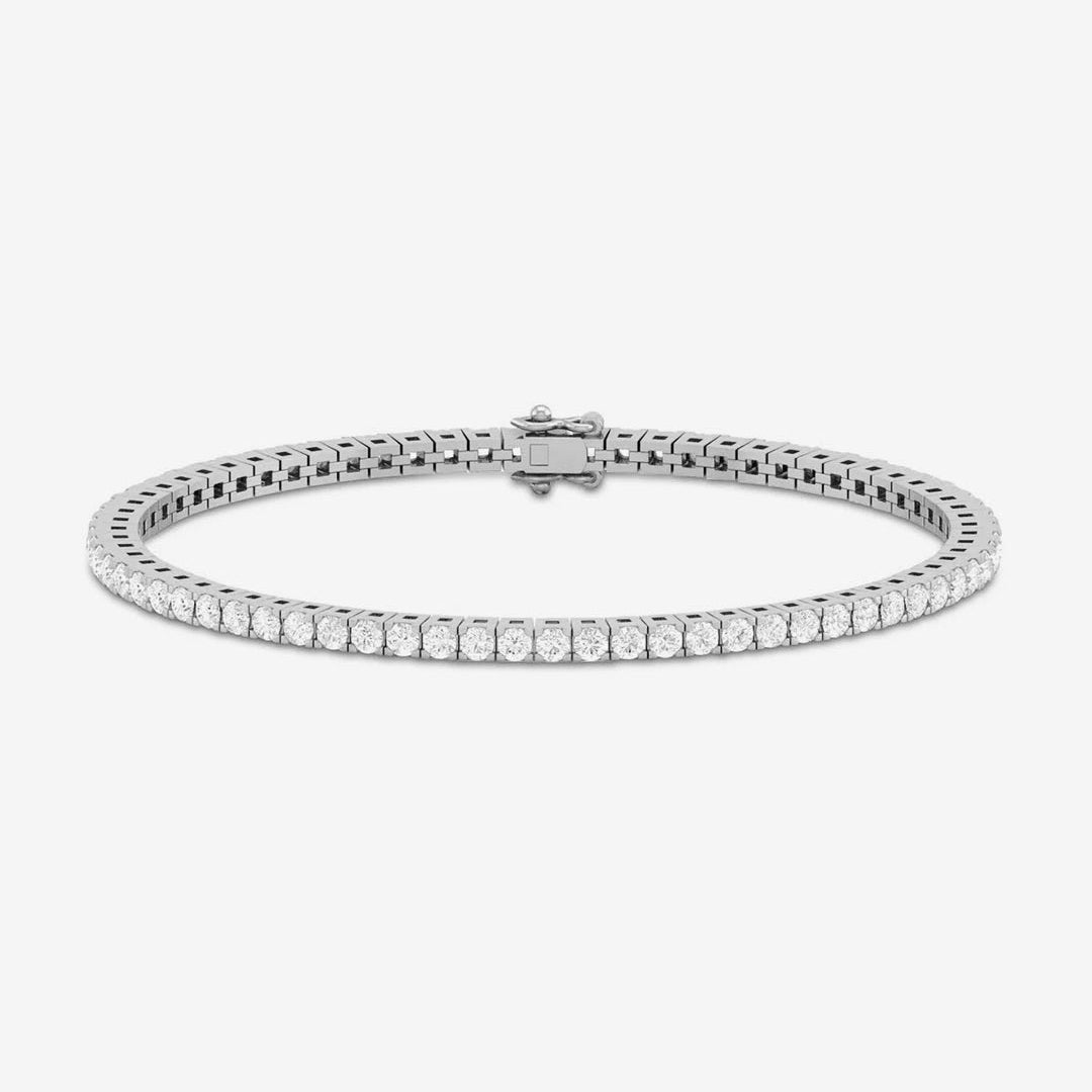 Serena Tennis Bracelet Silver